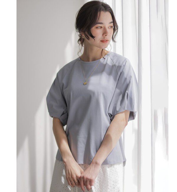 組曲「プレーティング天竺 バルーンスリーブカットソー」|Tシャツ・カットソー|ﾌﾞﾙｰｸﾞ