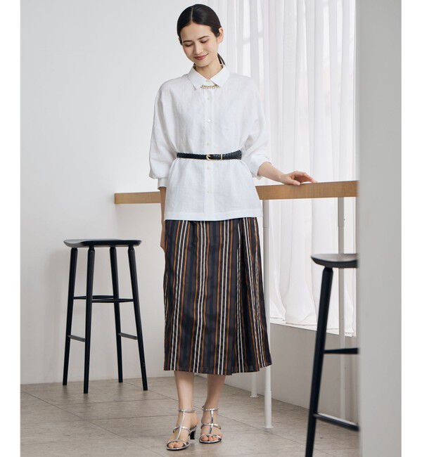 自由区「【カタログ掲載・セットアップ対応】マルチストライプジャカード スカート」|スカート|