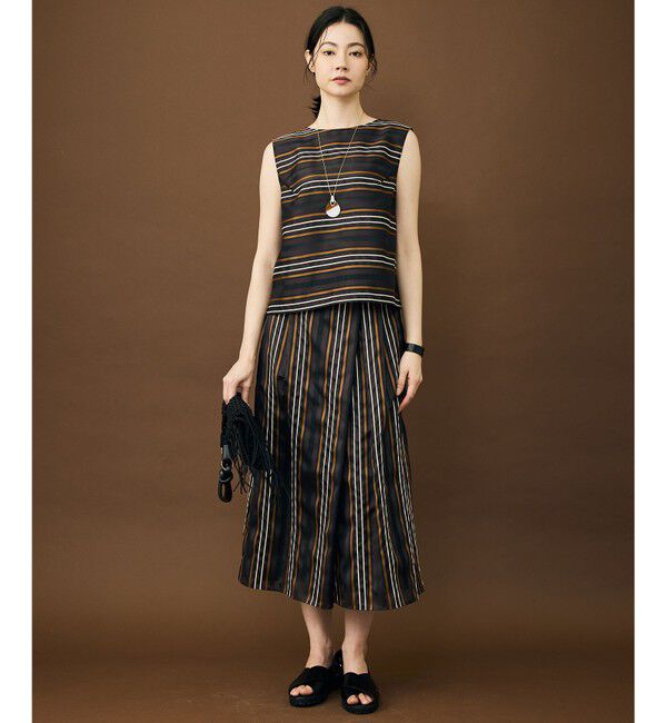 自由区「【カタログ掲載・セットアップ対応】マルチストライプジャカード スカート」|スカート|