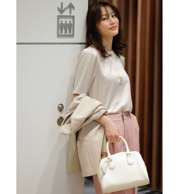 ANY SIS「【2WAY】チャーム付きスクエア ボストンバッグ」|ボストンバッグ|