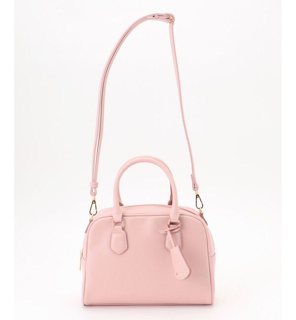 ANY SIS「【2WAY】チャーム付きスクエア ボストンバッグ」|ボストンバッグ|