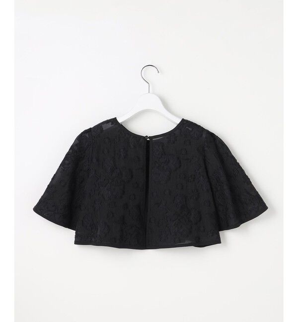 ANY SIS「【2SET】ジャガード ケープ トップス &times; サロペット」|ドレス|