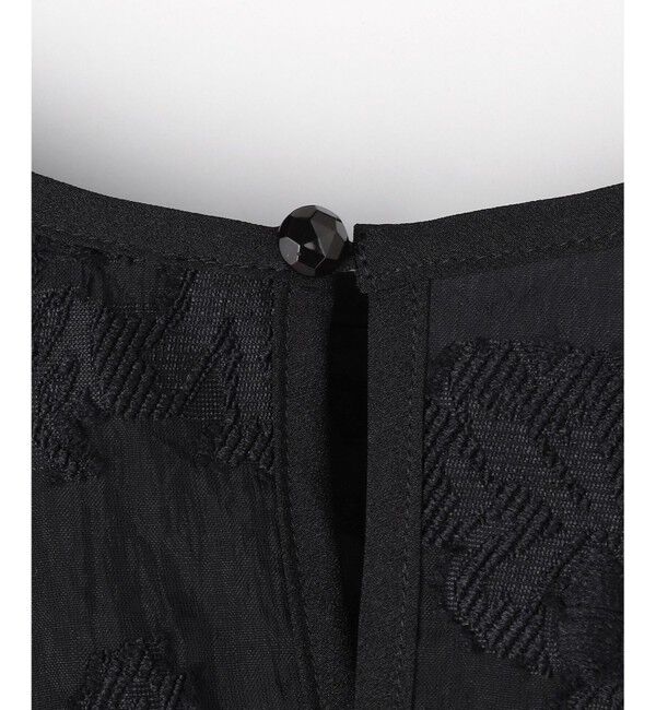 ANY SIS「【2SET】ジャガード ケープ トップス &times; サロペット」|ドレス|