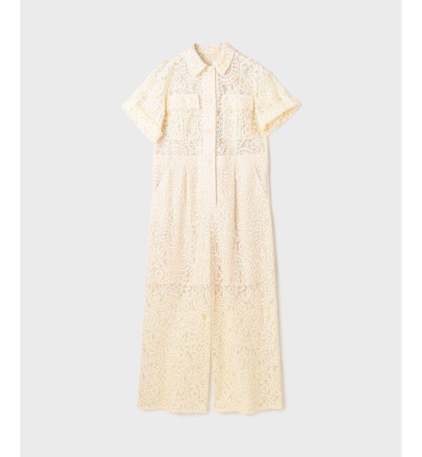 GRACE CONTINENTAL「コードレースジャンプスーツ」|オールインワン|