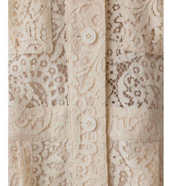 GRACE CONTINENTAL「コードレースジャンプスーツ」|オールインワン|