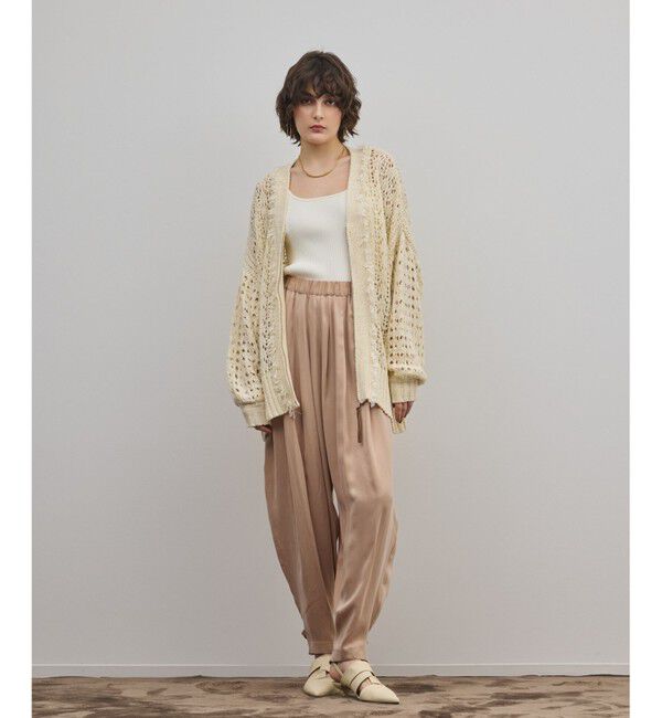 GRACE CONTINENTAL「zipミドルニットカーディガン」|カーディガン|キナリ