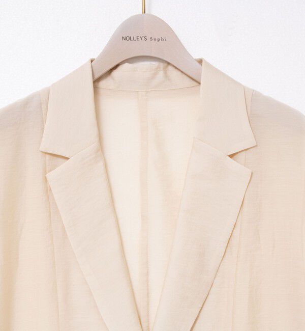 NOLLEY'S sophi「ウォッシャブルシアーシルクライトジャケット」|テーラードジャケット|
