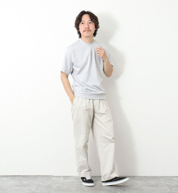 NOLLEY'S goodman「《ビジカジ対応》セミシルケットスムース ボーダードレスTシャツ 25SS」|Tシャツ・カットソー|