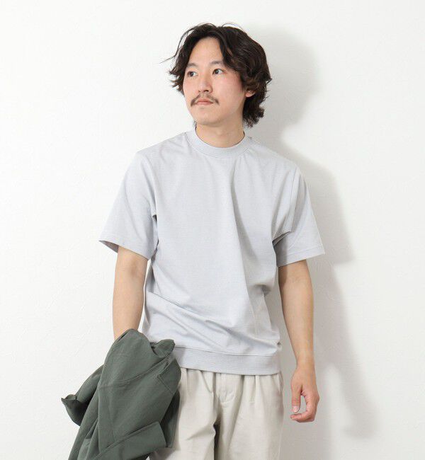 NOLLEY'S goodman「《ビジカジ対応》セミシルケットスムース ボーダードレスTシャツ 25SS」|Tシャツ・カットソー|