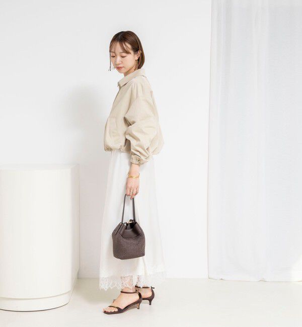 NOLLEY'S sophi「ウォッシャブルツイルライトジップアップブルゾン」|ブルゾン・スタジャン|