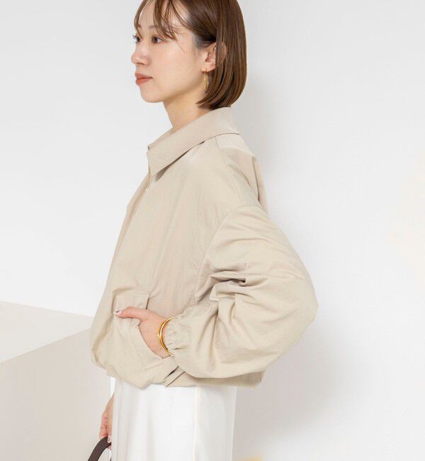 NOLLEY'S sophi「ウォッシャブルツイルライトジップアップブルゾン」|ブルゾン・スタジャン|