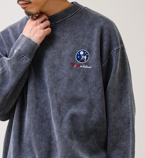 GLOSTER「【BOYエンブレム刺繍】Wフェイス フェードプルオーバーニット」|ニット・セーター|