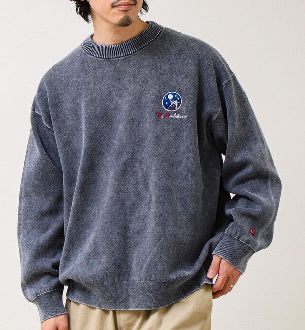 GLOSTER「【BOYエンブレム刺繍】Wフェイス フェードプルオーバーニット」|ニット・セーター|