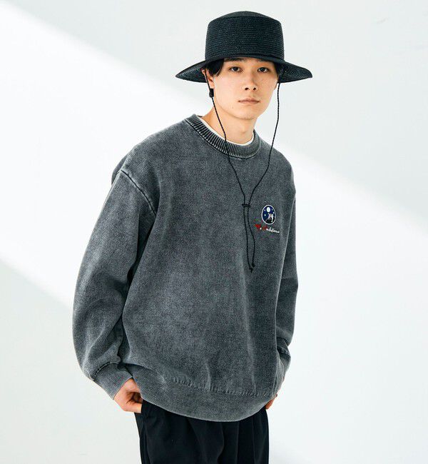 GLOSTER「【BOYエンブレム刺繍】Wフェイス フェードプルオーバーニット」|ニット・セーター|