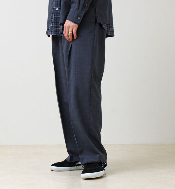 GLOSTER「【セットアップ着用可能】ドライポリワイドパンツ」|チノ|