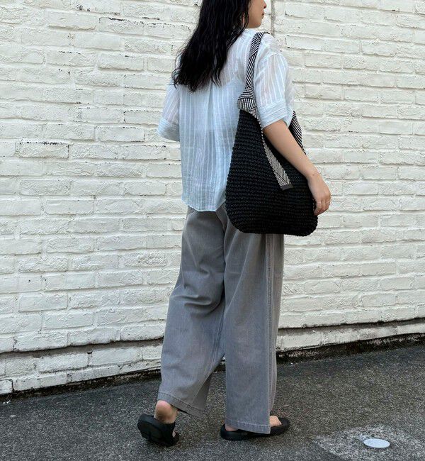 fredy emue「シアーストライプ半袖シャツ」|シャツ・ブラウス|