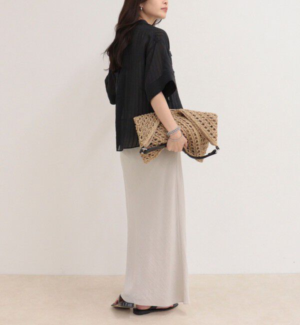 fredy emue「シアーストライプ半袖シャツ」|シャツ・ブラウス|