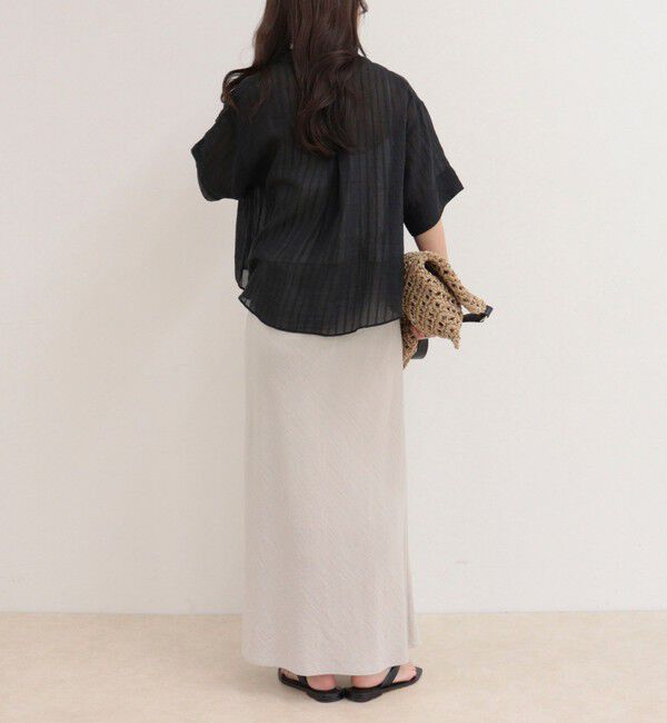 fredy emue「シアーストライプ半袖シャツ」|シャツ・ブラウス|