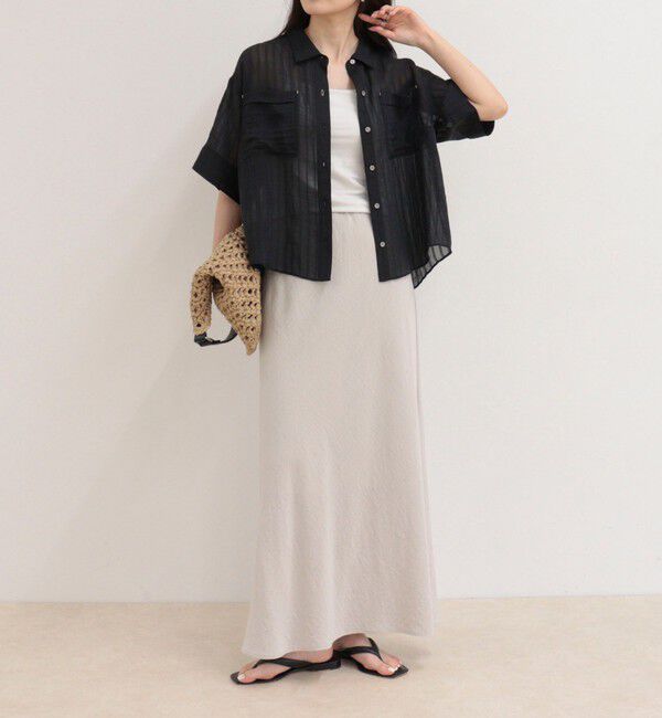 fredy emue「シアーストライプ半袖シャツ」|シャツ・ブラウス|