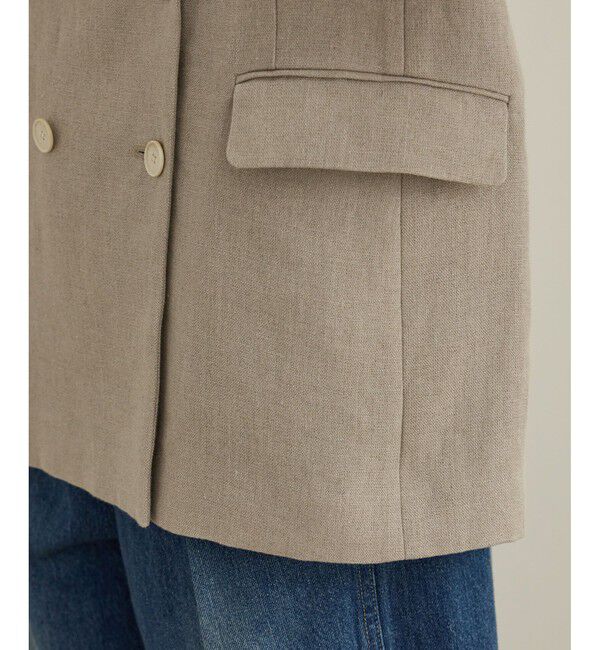 ROPE「尾州リネンダブルブレストジャケット」|テーラードジャケット|