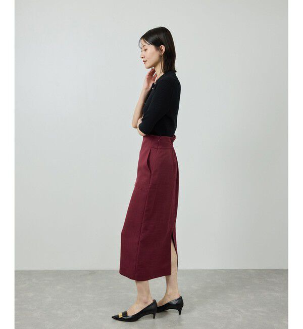 ROPE「リネンライク ポケット付きタイトスカート/イージーケア」|スカート|