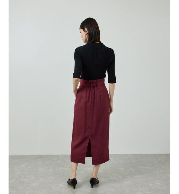 ROPE「リネンライク ポケット付きタイトスカート/イージーケア」|スカート|