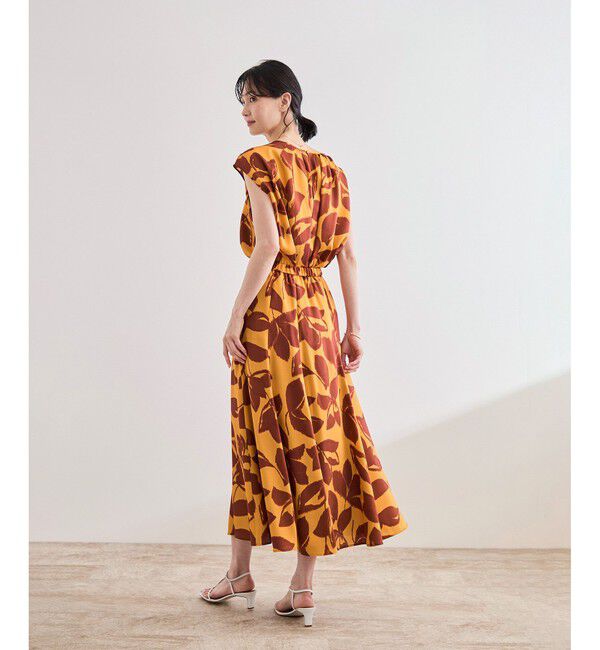 ROPE「DEVEAUXジオメトリックフラワーイージースカート」|スカート|