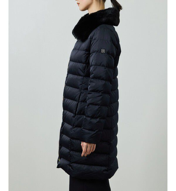 ROPE「サテンロング丈ダウンコート/イージーケア」|ダウン|