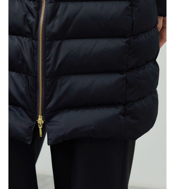 ROPE「サテンロング丈ダウンコート/イージーケア」|ダウン|