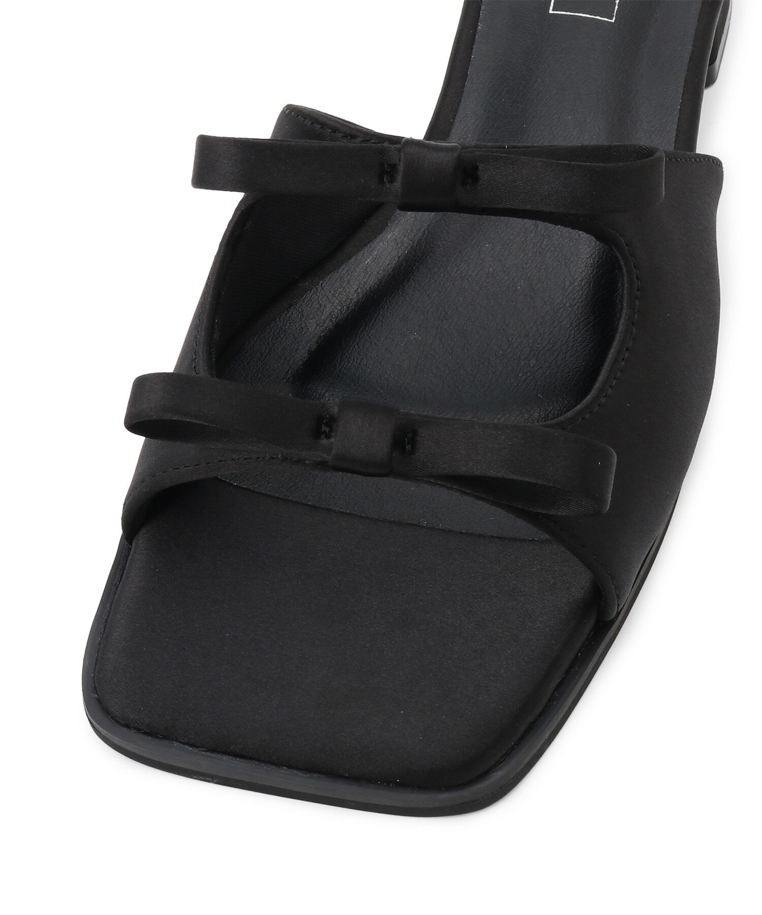 Juze「ダブルサテンリボンサンダル」|サンダル|