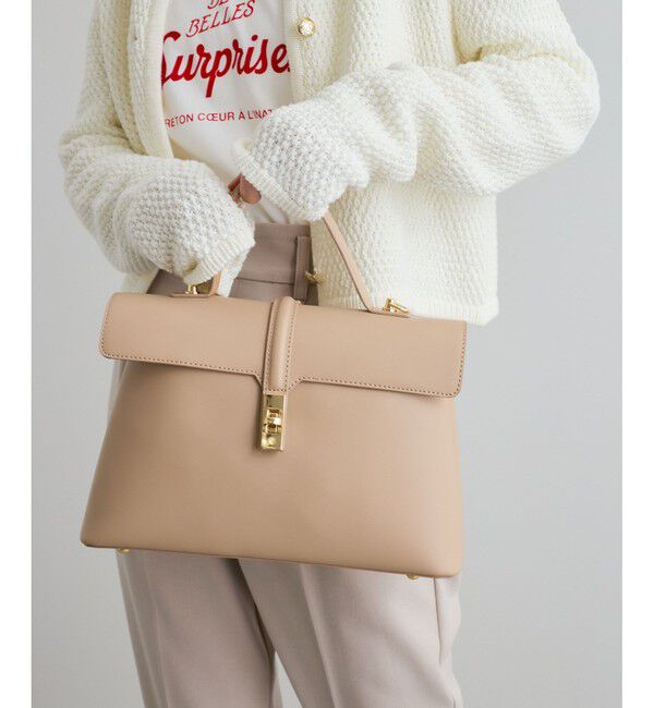 VIS「ひねり金具ワンハンドルバッグ/2WAY,軽量」|ハンドバッグ|