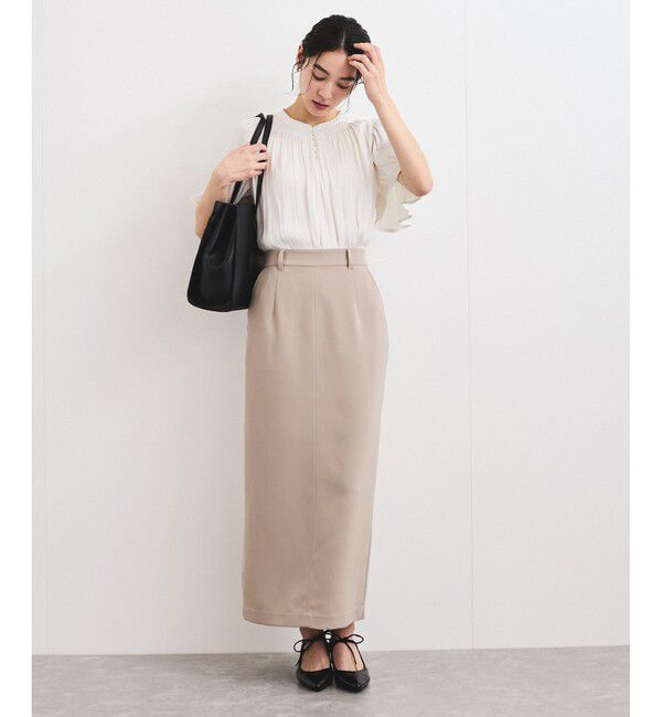 VIS「【洗える】Iラインロングスカート」|スカート|