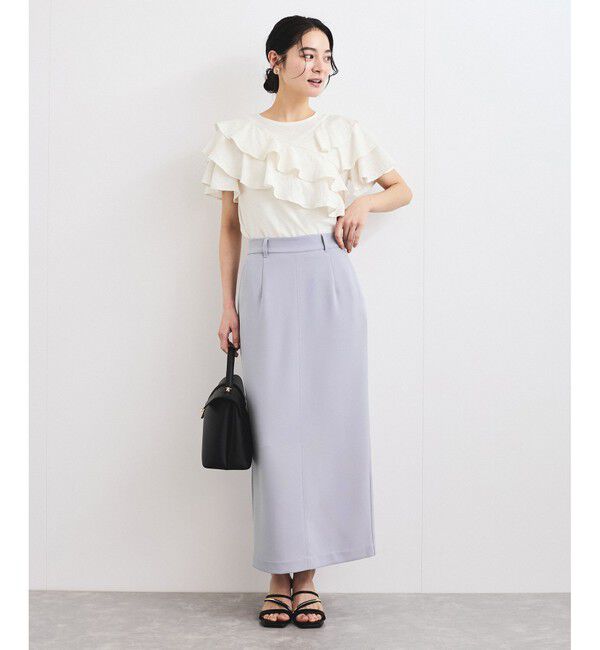 VIS「【洗える】Iラインロングスカート」|スカート|