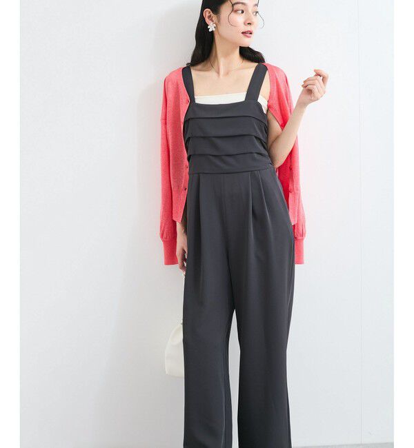 VIS「フロントタックデザインサロペット/オールインワン」|オールインワン|