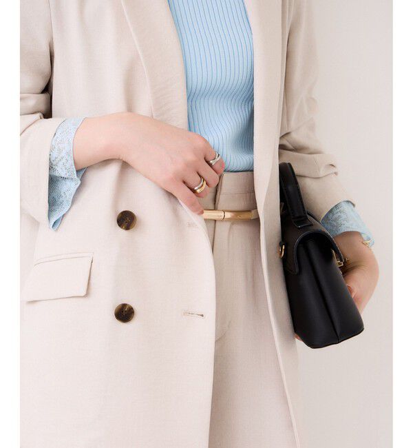 VIS「レース編みドッキングニット」|ニット・セーター|