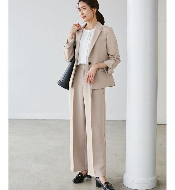 Rope&rsquo;Picnic「360&deg;ウルトラストレッチ テーラードジャケット/ UVカット・花粉ガード・セットアップ対応」|テーラードジャケット|