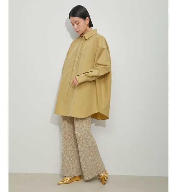 ADAM ET ROPE'「ミックスモールヤーンニットパンツ」|チノ|