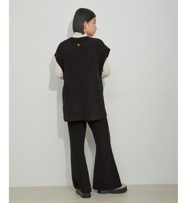 ADAM ET ROPE'「ミックスモールヤーンニットパンツ」|チノ|