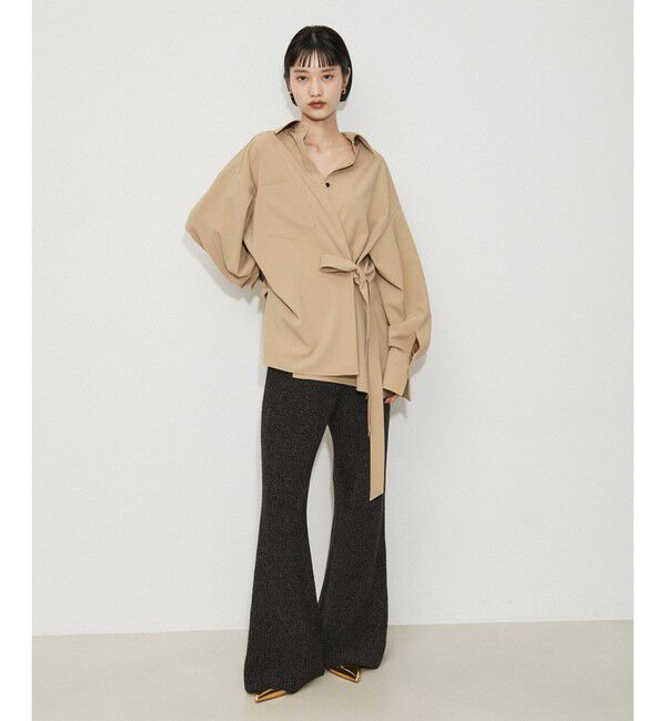 ADAM ET ROPE'「ミックスモールヤーンニットパンツ」|チノ|