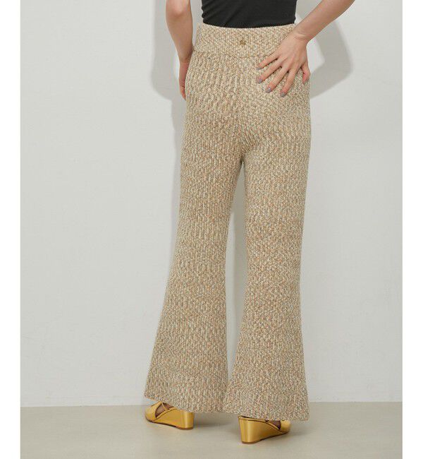 ADAM ET ROPE'「ミックスモールヤーンニットパンツ」|チノ|