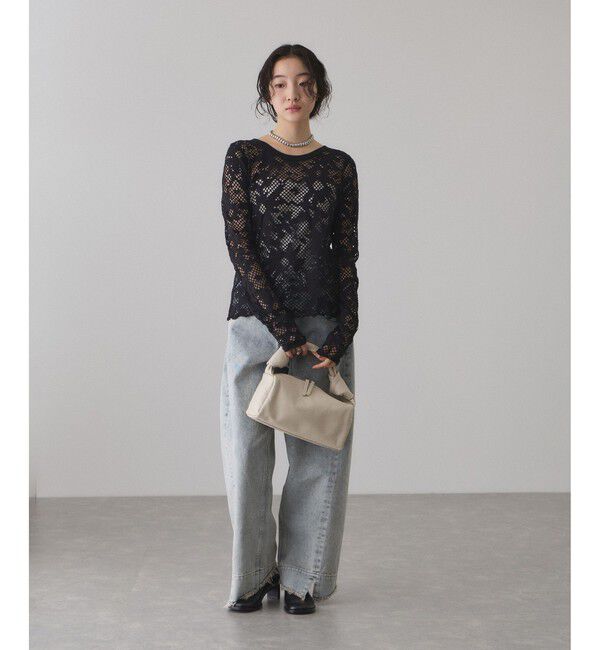 ADAM ET ROPE'「2WAYホールジャガードトップス」|Tシャツ・カットソー|