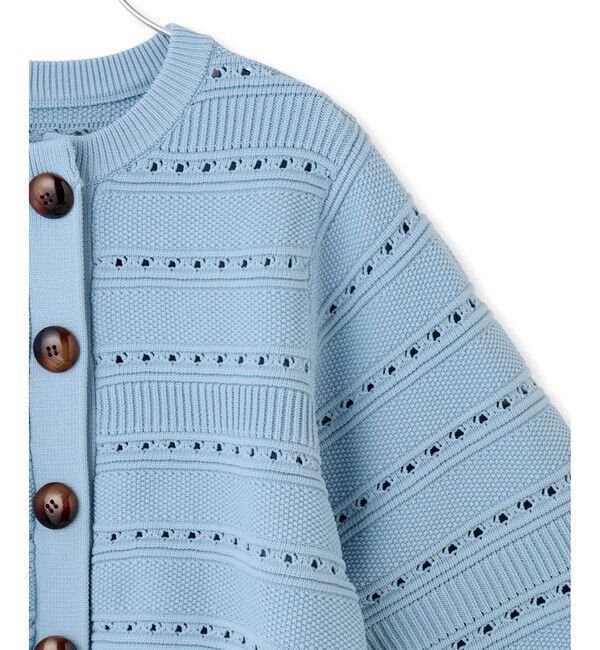 ADAM ET ROPE'「【WEB限定】mixパターンニットカーディガン」|カーディガン|