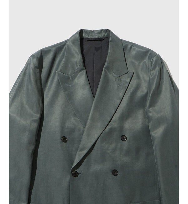 ADAM ET ROPE'「コットンキュプラ ダブルブレスト ジャケット / セットアップ対応」|テーラードジャケット|