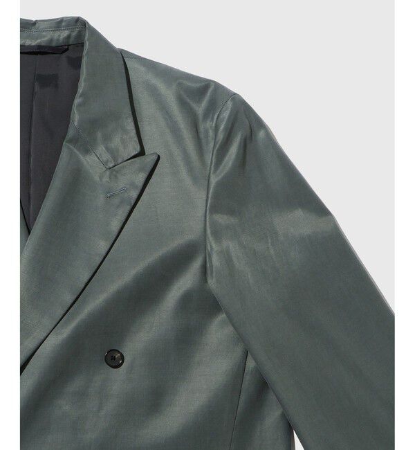 ADAM ET ROPE'「コットンキュプラ ダブルブレスト ジャケット / セットアップ対応」|テーラードジャケット|