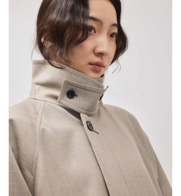 ADAM ET ROPE'「【サステナブル】バルマカーンマキシコート」|ステンカラーコート|