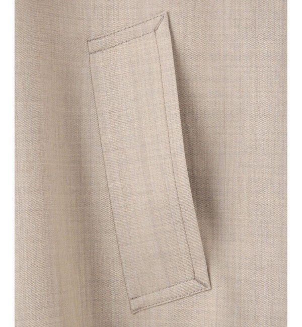 ADAM ET ROPE'「【サステナブル】バルマカーンマキシコート」|ステンカラーコート|