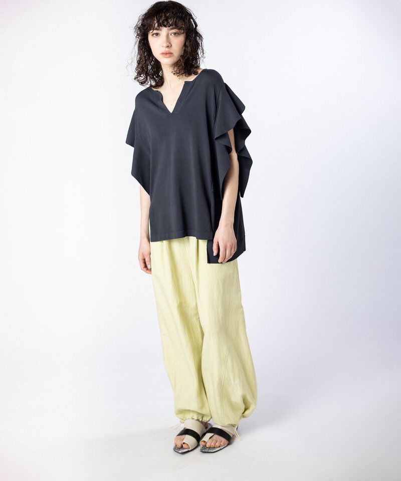  「フレアースリーブスキッパーニットプルオーバー」|シャツ・ブラウス|