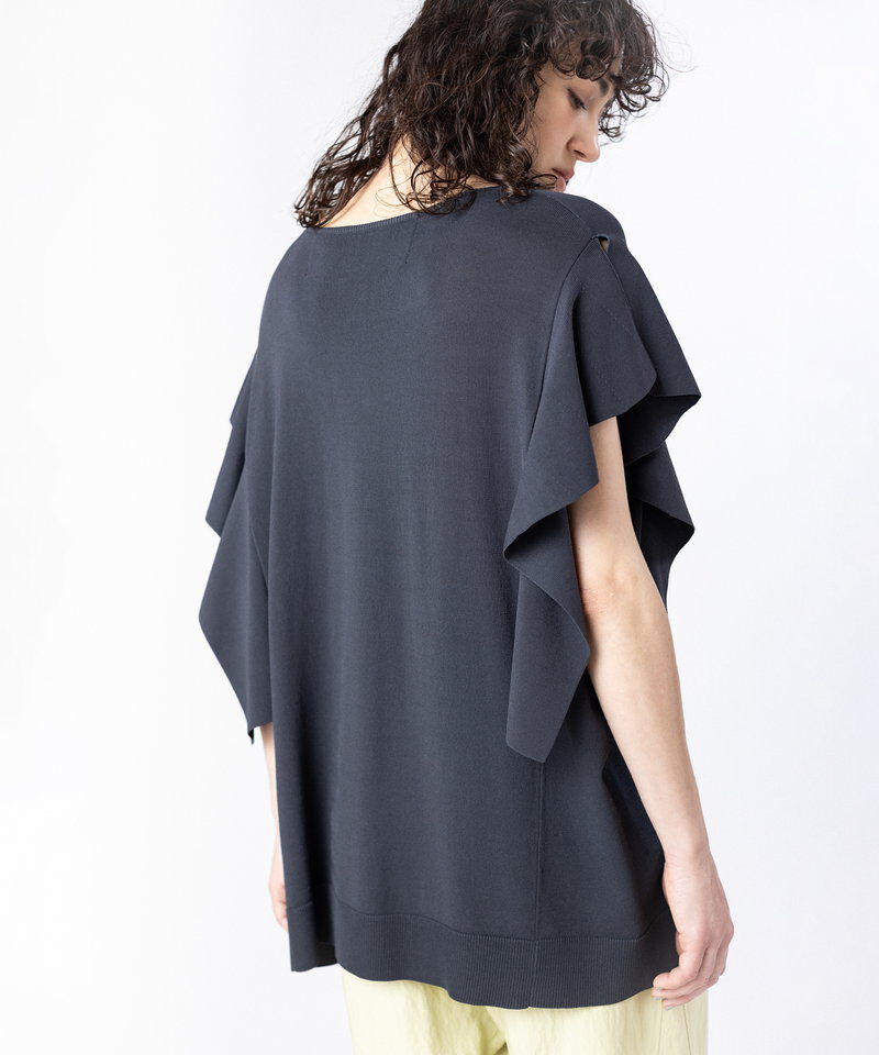  「フレアースリーブスキッパーニットプルオーバー」|シャツ・ブラウス|