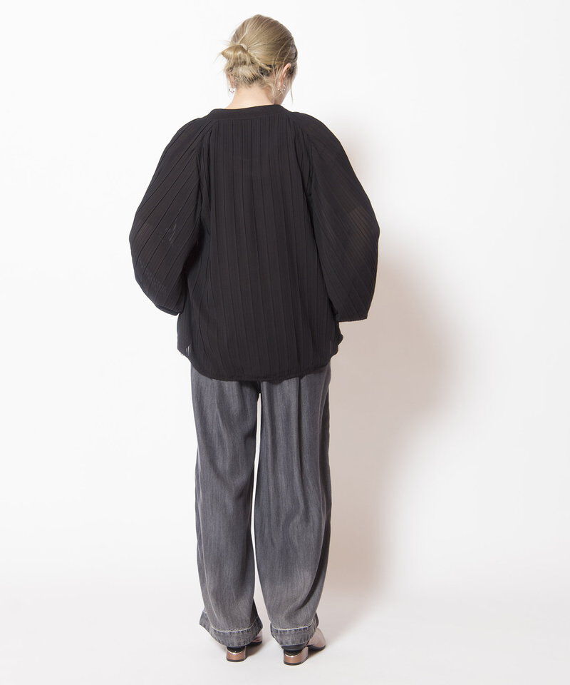  「ランダムプリーツリブブルゾン」|ブルゾン・スタジャン|