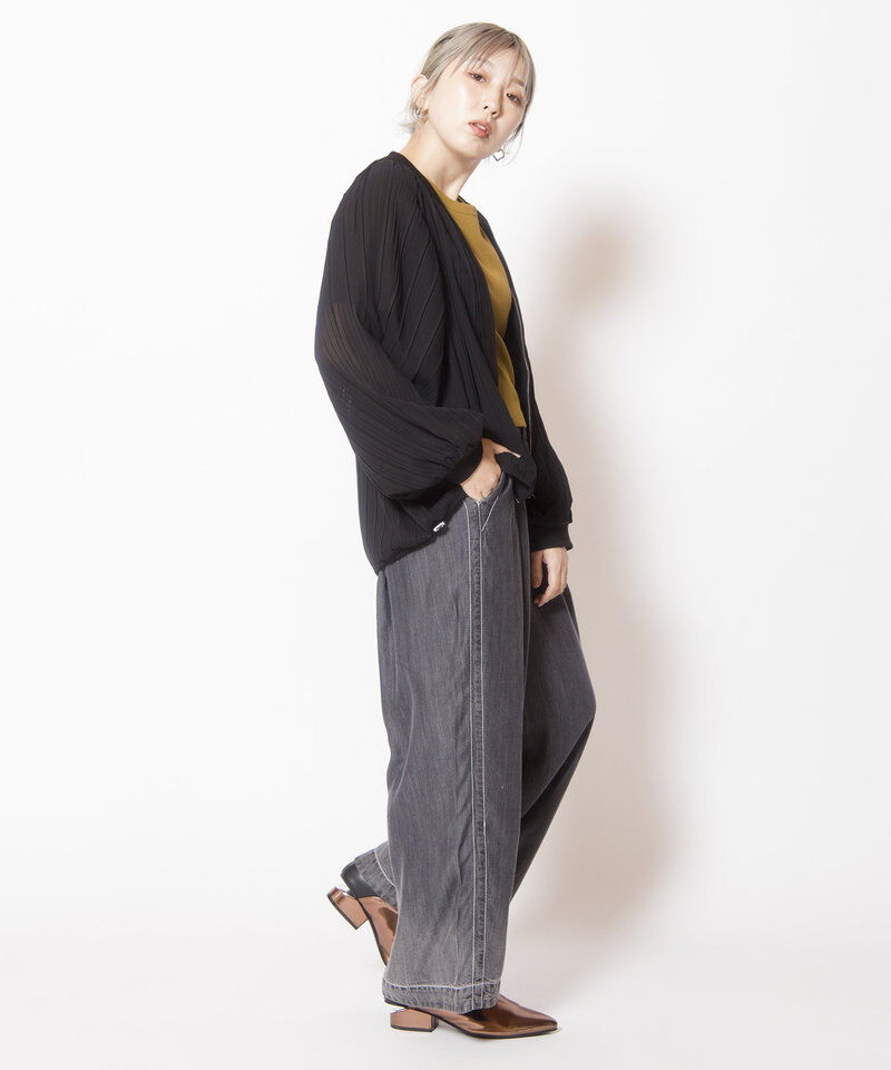  「ランダムプリーツリブブルゾン」|ブルゾン・スタジャン|